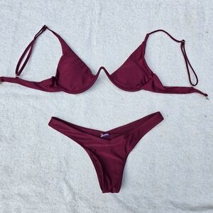 Burgundy Bikini